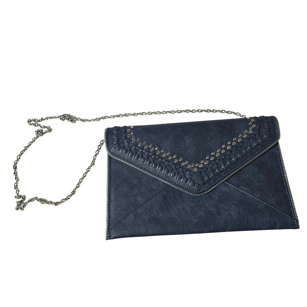 Mods Luxe Leather Clutch or Over Shoulder Purse 11.5 Length x 7.5 Height